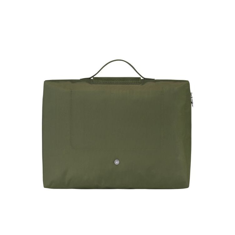 Longchamp Folder Forest Recycled canvas Aktatáska Zöld | 187905GMP