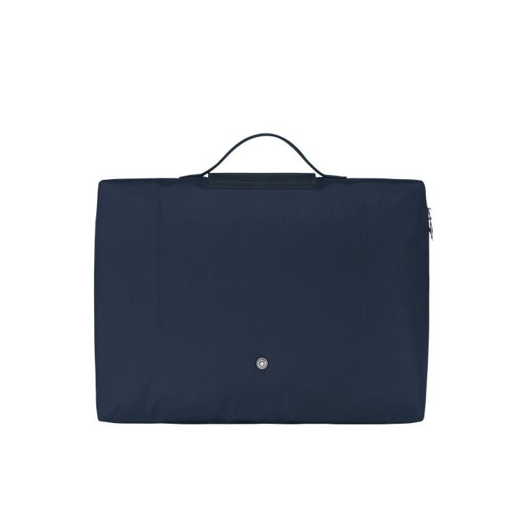 Longchamp Folder Recycled canvas Aktatáska Sötétkék | 049827MTB