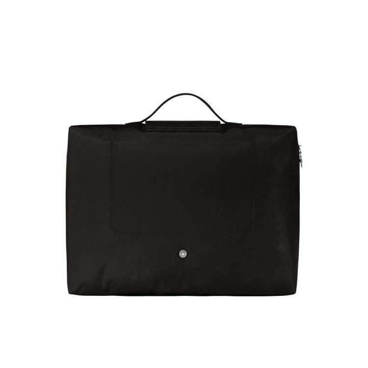 Longchamp Folder Recycled canvas Aktatáska Fekete | 386795DPE