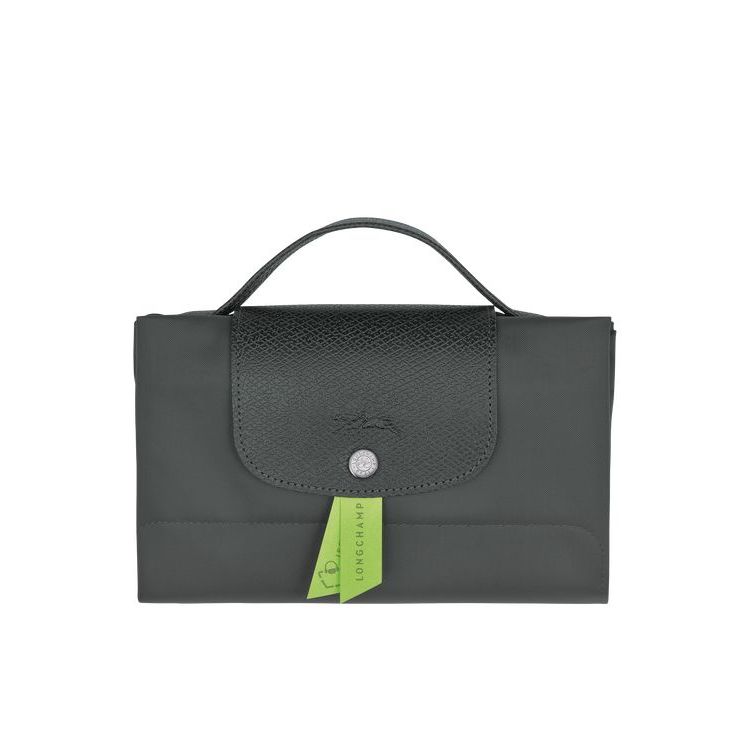 Longchamp Folder Recycled canvas Aktatáska Mélyszürke | 584796WGA