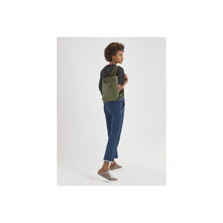 Longchamp Forest Recycled canvas Hátizsák Zöld | 148397URB