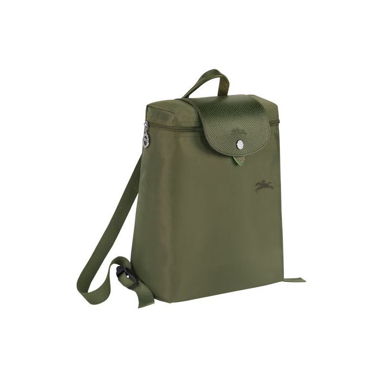 Longchamp Forest Recycled canvas Hátizsák Zöld | 148397URB