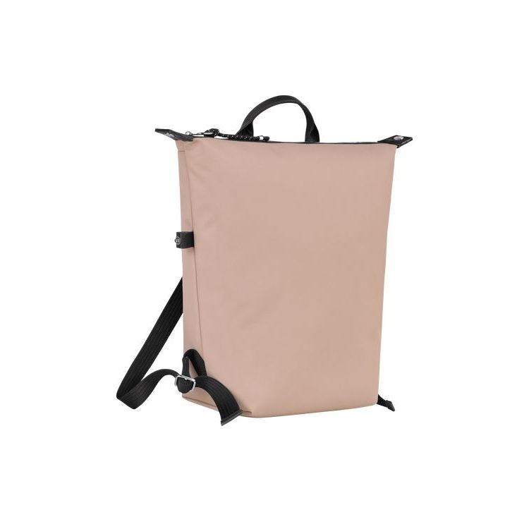 Longchamp Hawthorn Recycled canvas Hátizsák Rózsaszín | 479156RJK