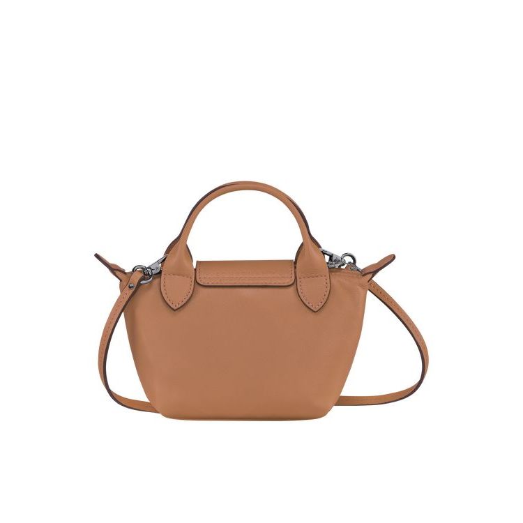 Longchamp Hazelnut Bőr Crossbody Táska Bézs | 918037SQA