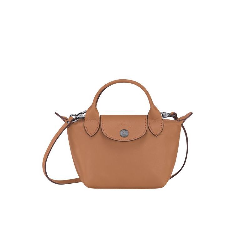 Longchamp Hazelnut Bőr Crossbody Táska Bézs | 918037SQA