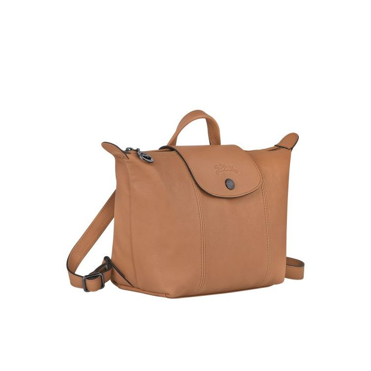 Longchamp Hazelnut Bőr Hátizsák Bézs | 106734ZCN