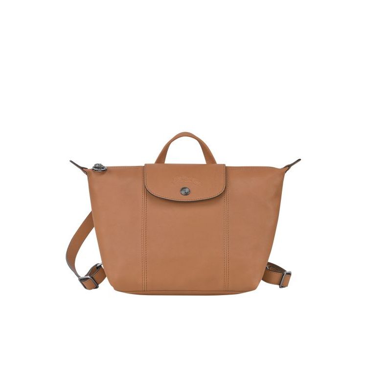 Longchamp Hazelnut Bőr Hátizsák Bézs | 106734ZCN