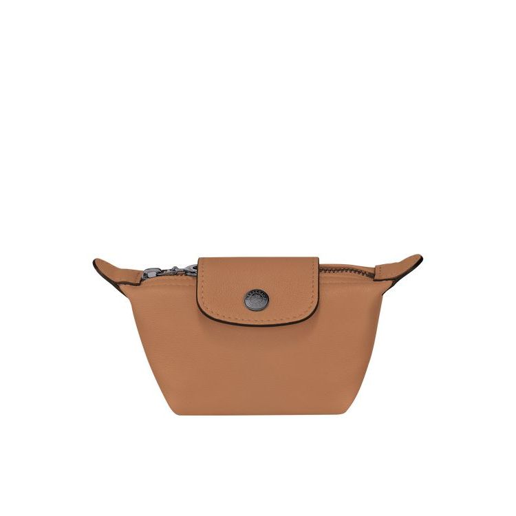 Longchamp Hazelnut Bőr Kártyatartó Bézs | 807341EQA