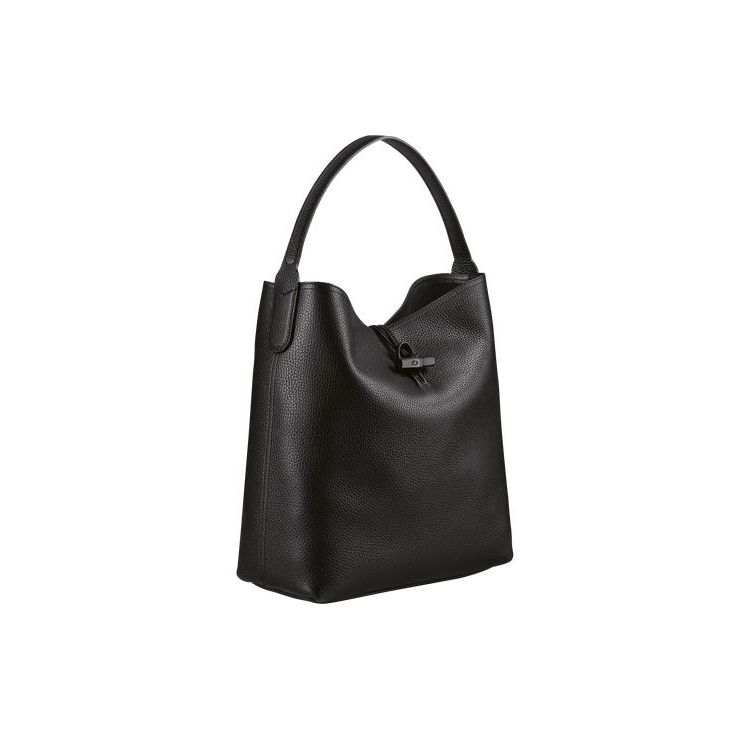 Longchamp Hobo Bőr Válltáskák Fekete | 340861PFR