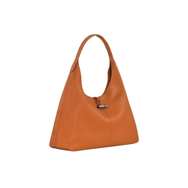 Longchamp Hobo Xl Saffron Bőr Válltáskák Narancssárga | 124930JNH