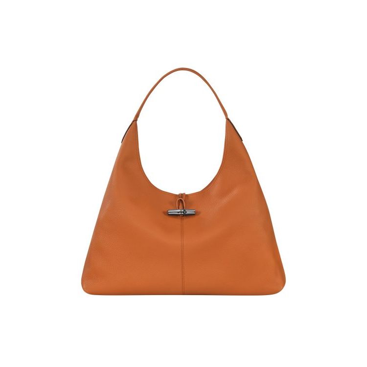 Longchamp Hobo Xl Saffron Bőr Válltáskák Narancssárga | 124930JNH