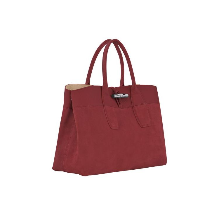 Longchamp L Bőr Kézitáska Piros | 940518WLQ