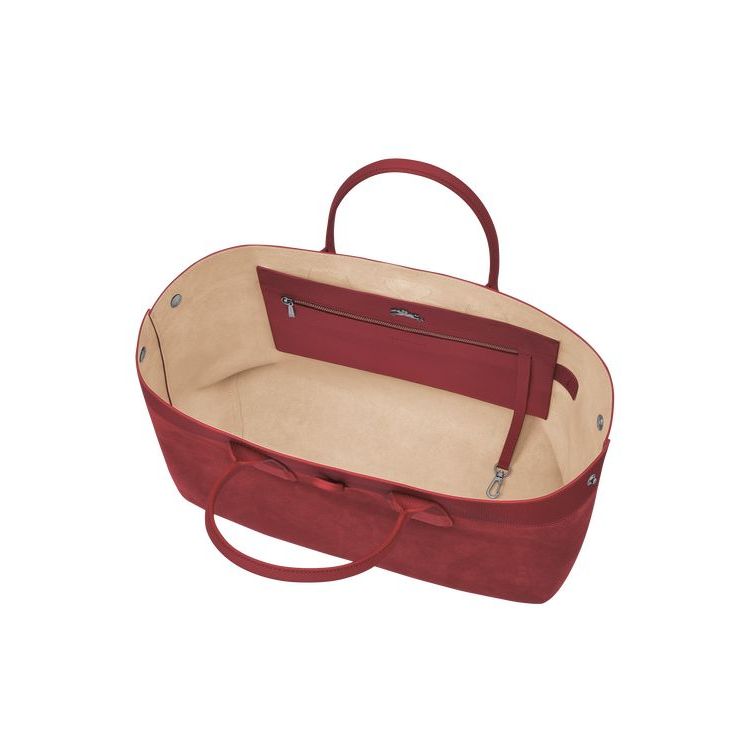 Longchamp L Bőr Kézitáska Piros | 940518WLQ