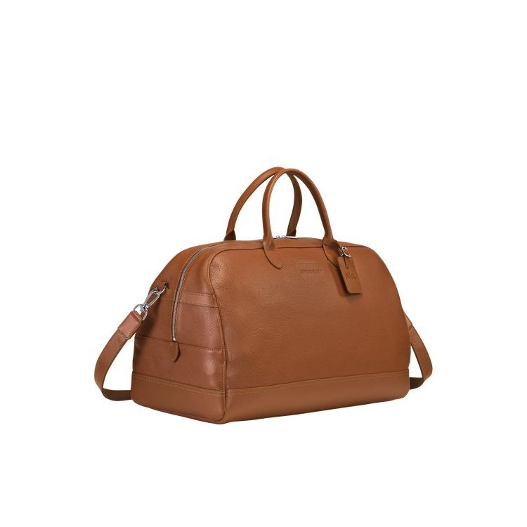 Longchamp L Caramel Bőr Utazótáskák Barna | 253716QIW