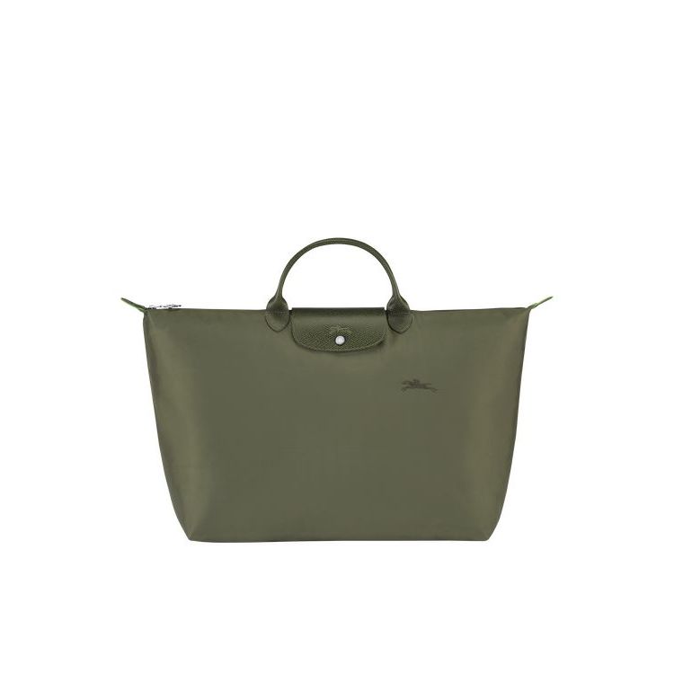 Longchamp L Forest Recycled canvas Utazótáskák Zöld | 470623QKF