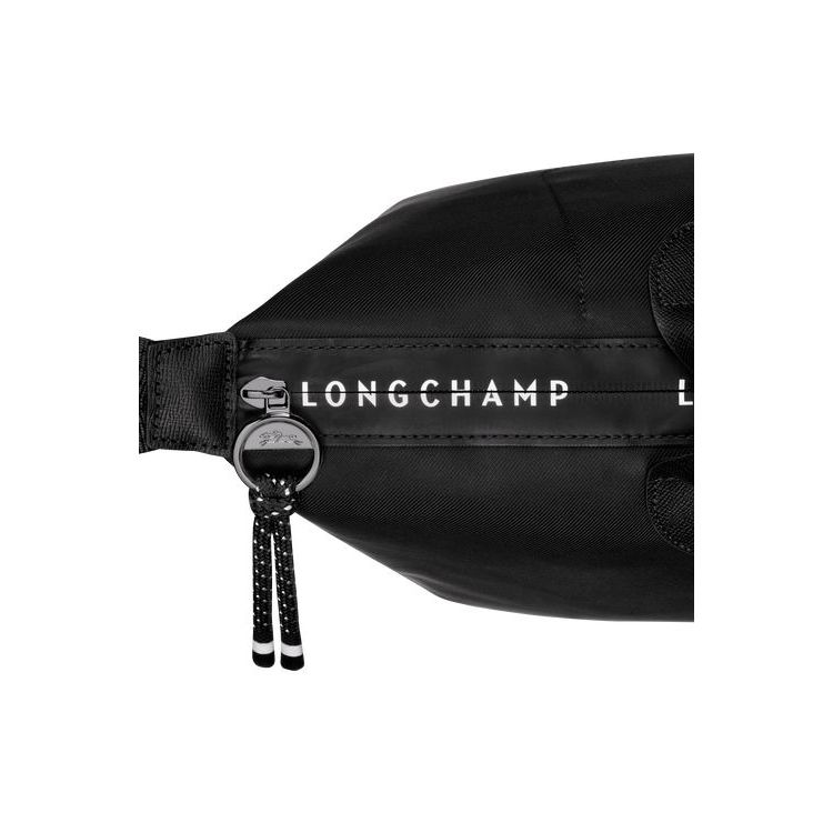 Longchamp L Recycled canvas Kézitáska Fekete | 531962BDW