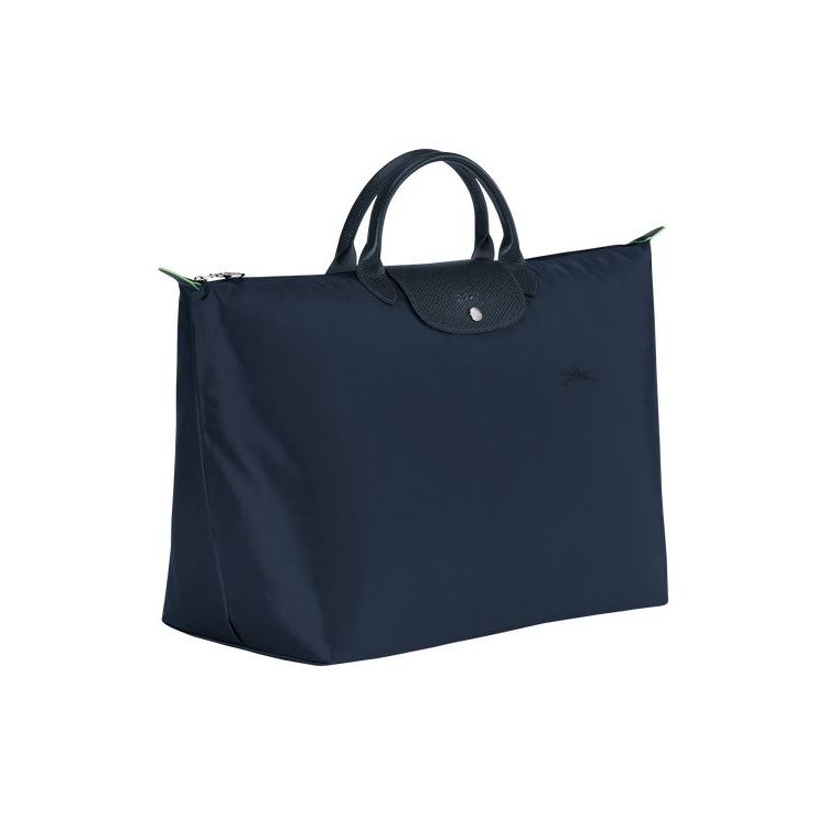 Longchamp L Recycled canvas Utazótáskák Sötétkék | 082715BXJ