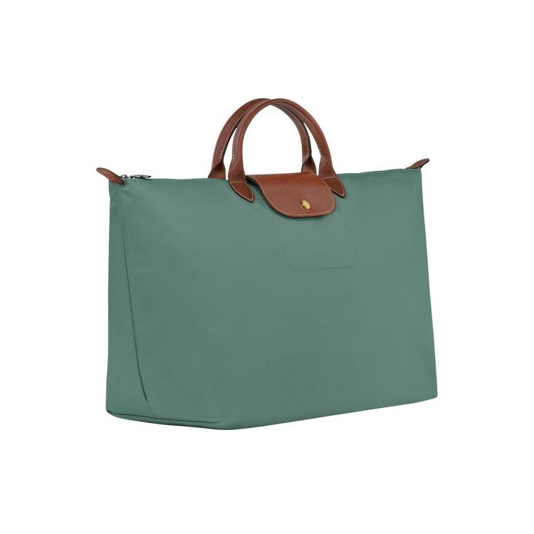 Longchamp L Recycled canvas Utazótáskák Szürke Zöld | 283015STN