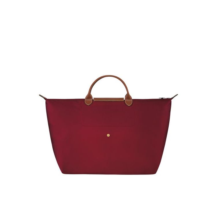 Longchamp L Recycled canvas Utazótáskák Piros | 289056ZFK