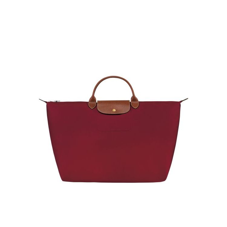 Longchamp L Recycled canvas Utazótáskák Piros | 289056ZFK