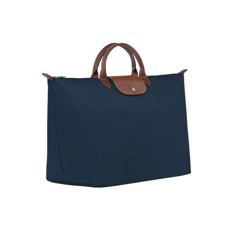 Longchamp L Recycled canvas Utazótáskák Sötétkék | 384965XHS