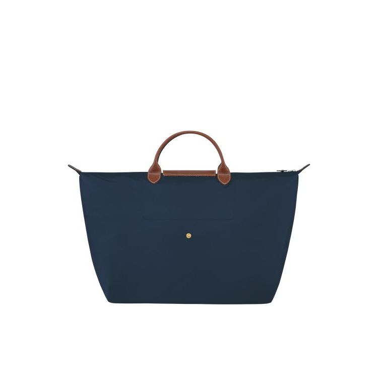 Longchamp L Recycled canvas Utazótáskák Sötétkék | 384965XHS