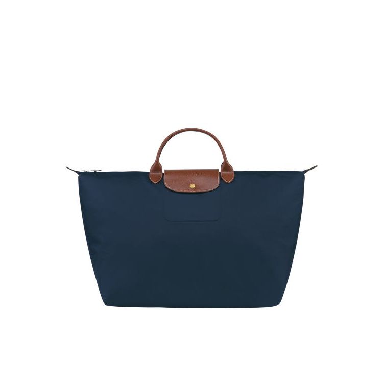 Longchamp L Recycled canvas Utazótáskák Sötétkék | 384965XHS