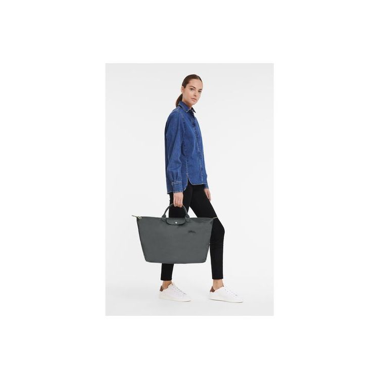 Longchamp L Recycled canvas Utazótáskák Mélyszürke | 386195AHO