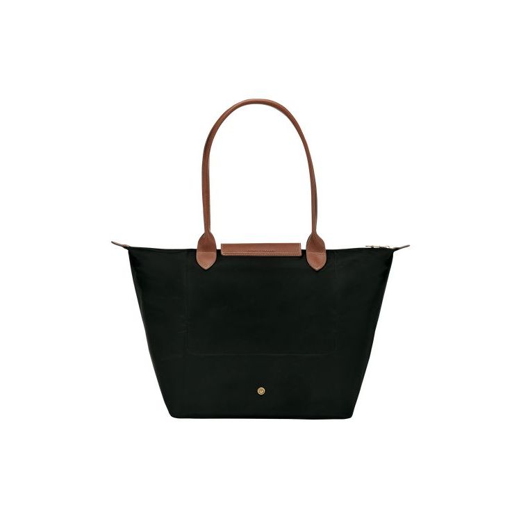 Longchamp L Recycled canvas Válltáskák Fekete | 847592APH