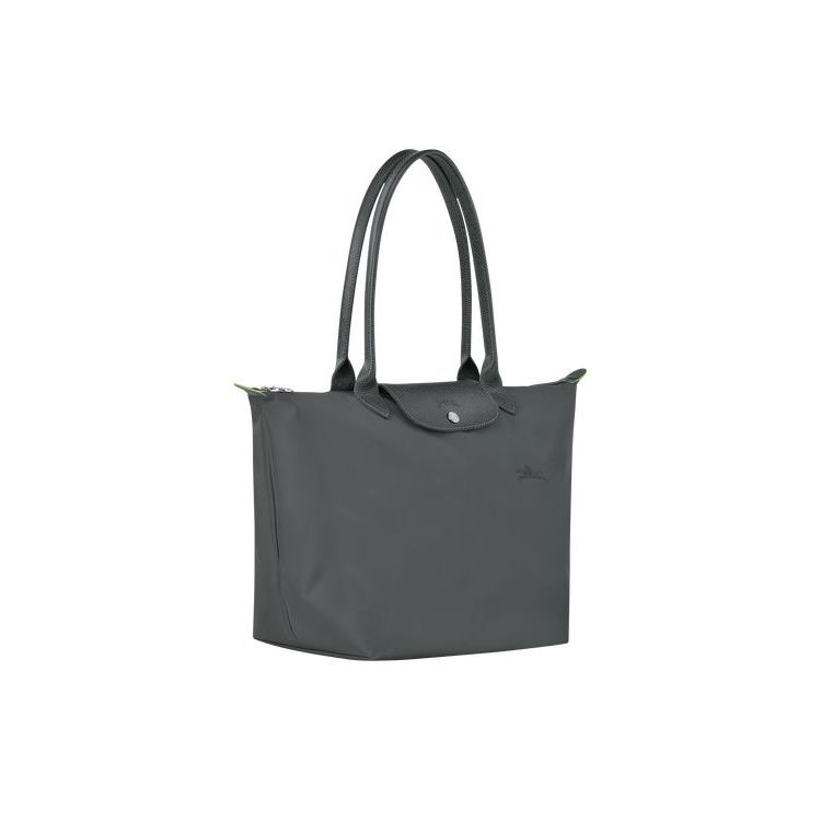 Longchamp L Recycled canvas Válltáskák Mélyszürke | 371265WSQ