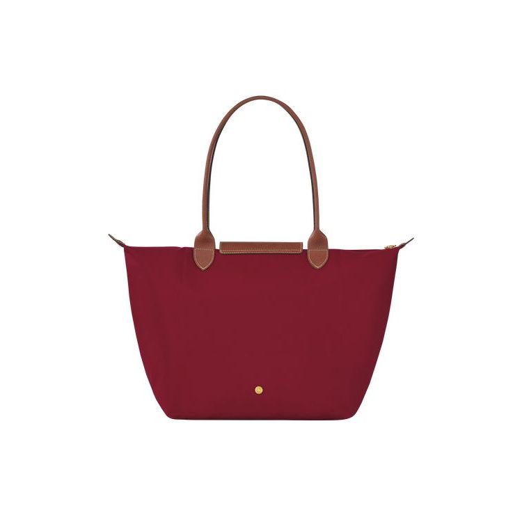 Longchamp L Recycled canvas Válltáskák Piros | 931647OYM