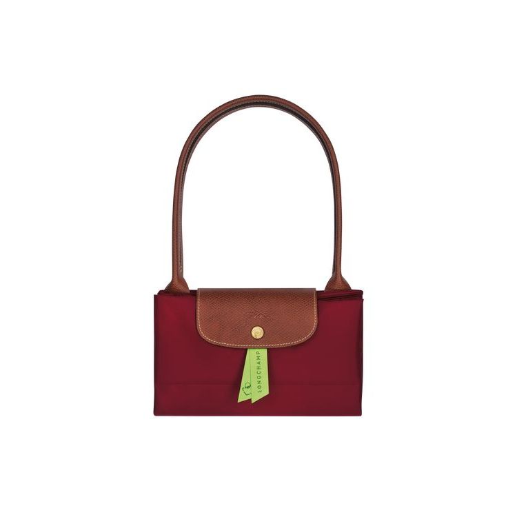 Longchamp L Recycled canvas Válltáskák Piros | 931647OYM