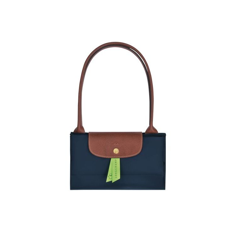 Longchamp L Recycled canvas Válltáskák Sötétkék | 396512JCP