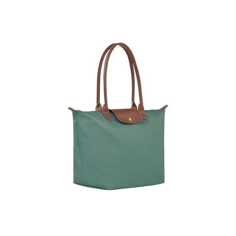 Longchamp L Recycled canvas Válltáskák Szürke Zöld | 402815NUY