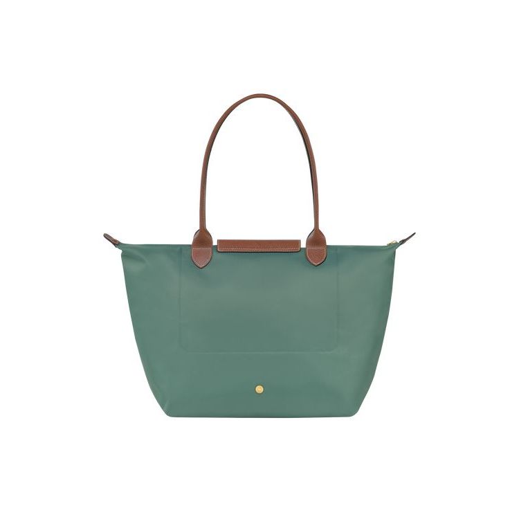 Longchamp L Recycled canvas Válltáskák Szürke Zöld | 402815NUY