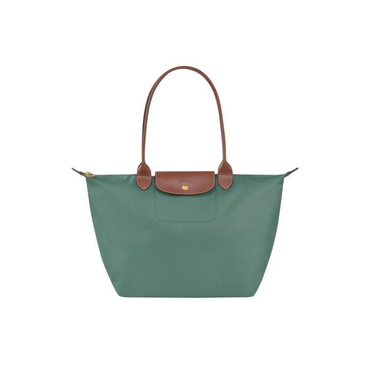 Longchamp L Recycled canvas Válltáskák Szürke Zöld | 402815NUY