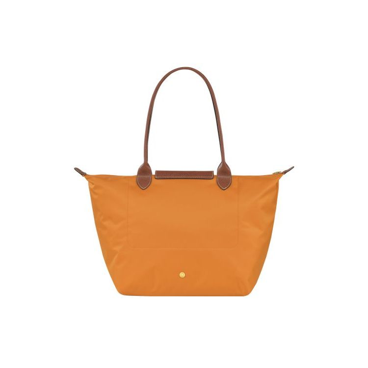 Longchamp L Saffron Recycled canvas Válltáskák Narancssárga | 217548LDO