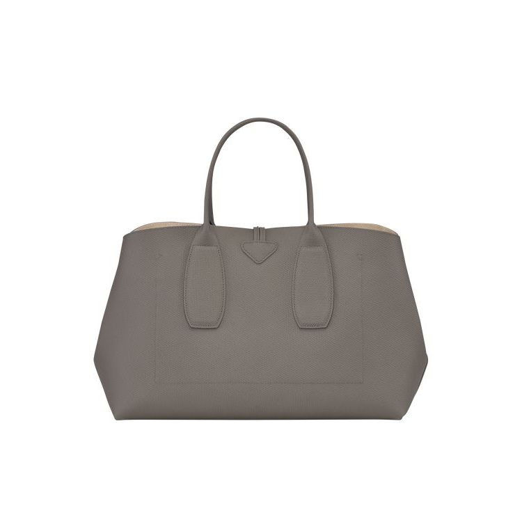 Longchamp L Turtledove Bőr Kézitáska Szürke | 065247QCT