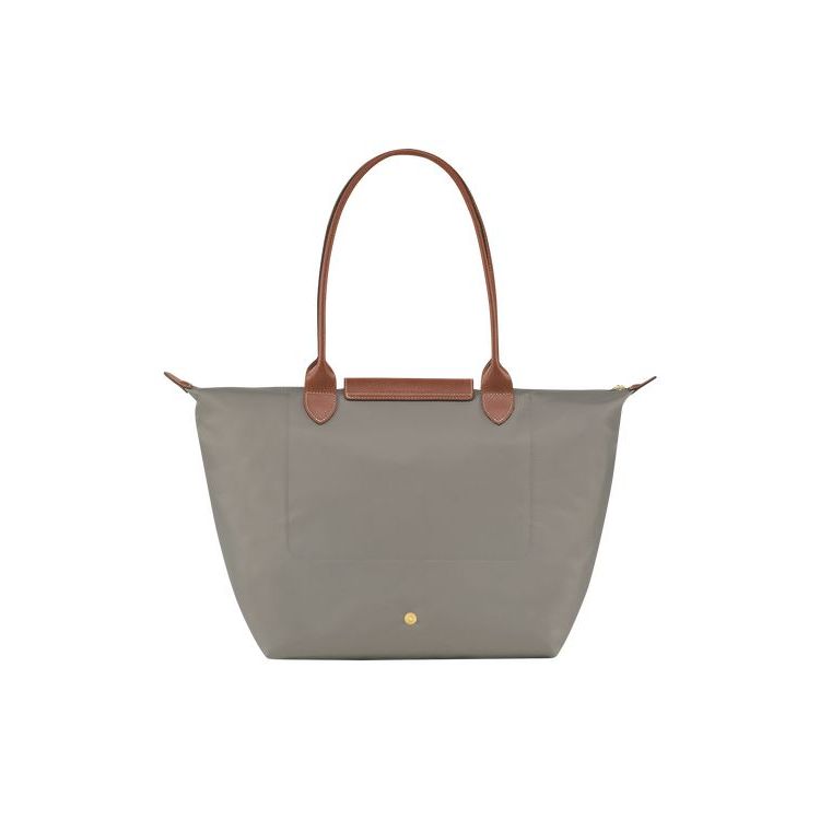 Longchamp L Turtledove Recycled canvas Válltáskák Szürke | 785130NBJ