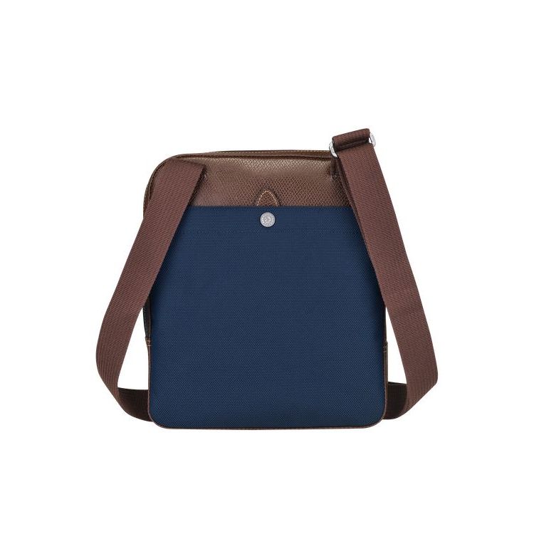 Longchamp L Vászon Crossbody Táska Kék | 836479RKZ