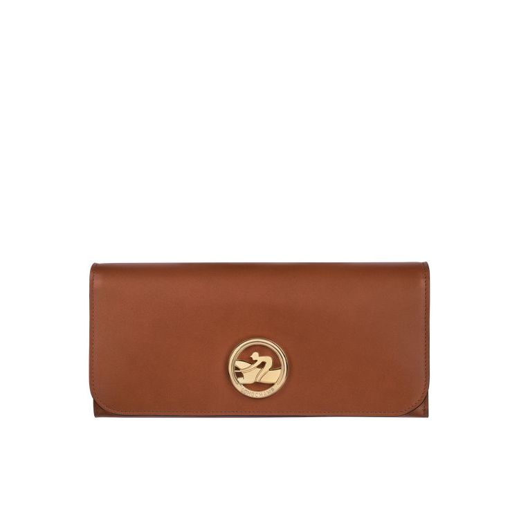 Longchamp Long Continental Bőr Pénztárca Barna | 930615OCY