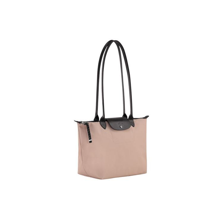 Longchamp Long Hawthorn Recycled canvas Válltáskák Rózsaszín | 529371HQZ