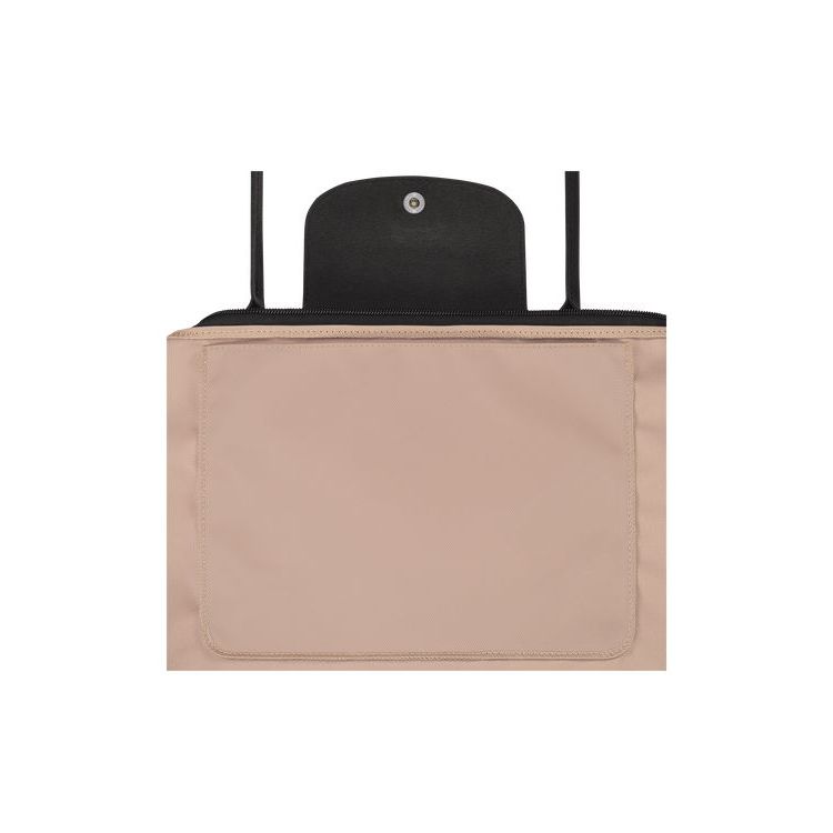 Longchamp Long Hawthorn Recycled canvas Válltáskák Rózsaszín | 529371HQZ