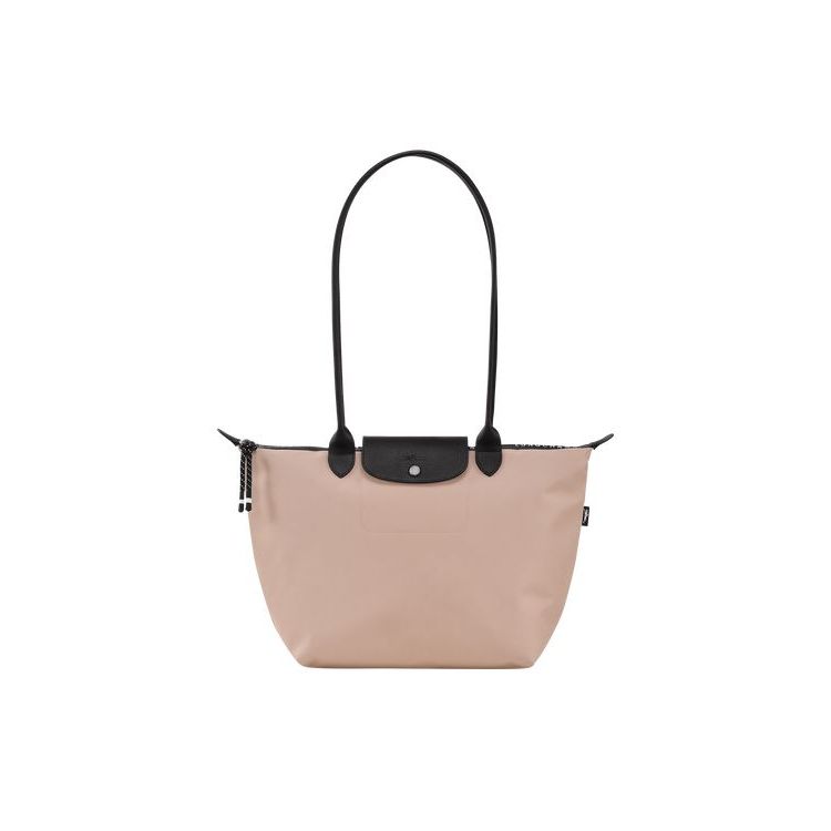 Longchamp Long Hawthorn Recycled canvas Válltáskák Rózsaszín | 529371HQZ