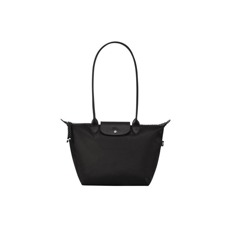 Longchamp Long Recycled canvas Válltáskák Fekete | 034627NTB