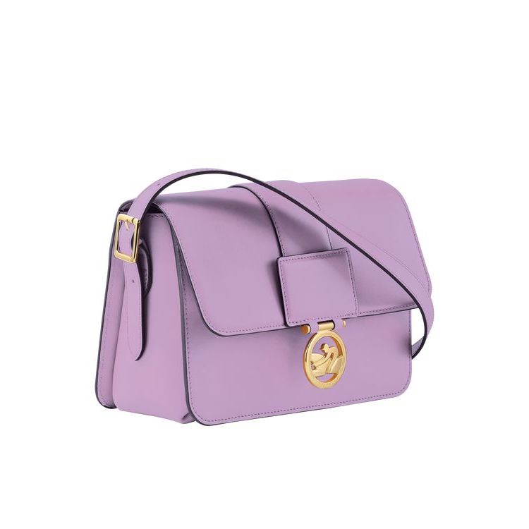 Longchamp M Bőr Crossbody Táska Lila | 813279XJD