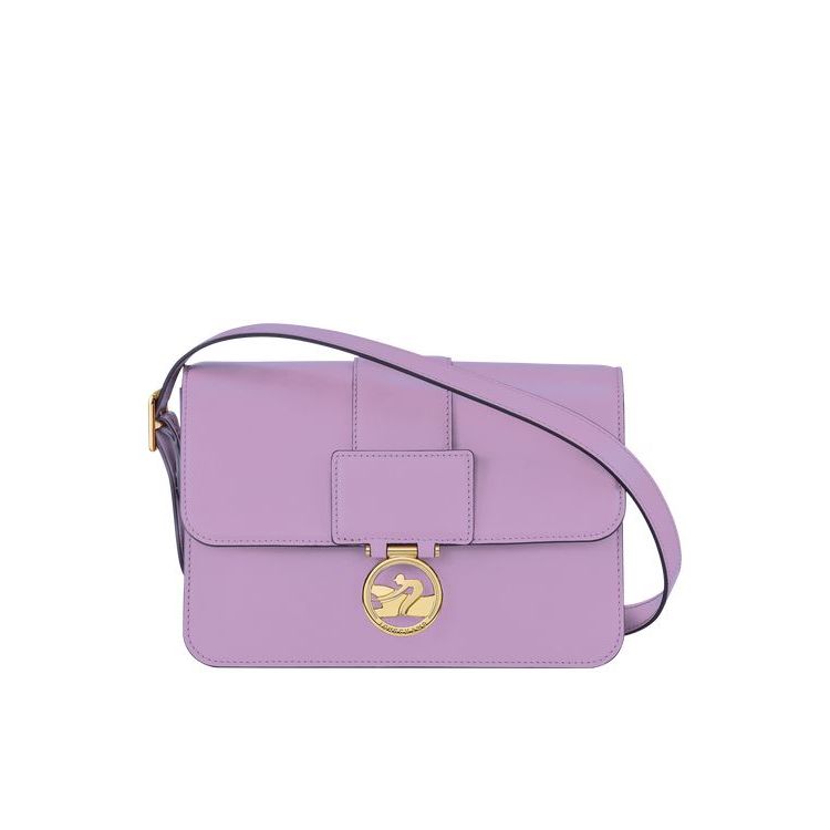 Longchamp M Bőr Crossbody Táska Lila | 813279XJD