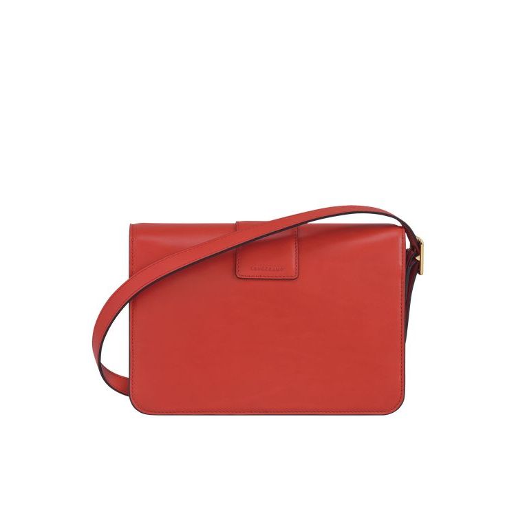 Longchamp M Bőr Crossbody Táska Narancssárga | 615982WFY