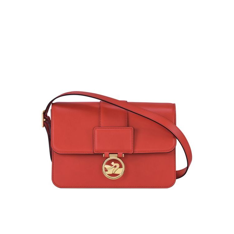 Longchamp M Bőr Crossbody Táska Narancssárga | 615982WFY