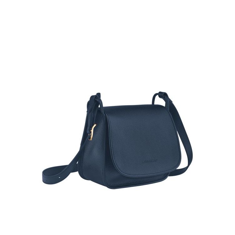 Longchamp M Bőr Crossbody Táska Sötétkék | 248063NWT